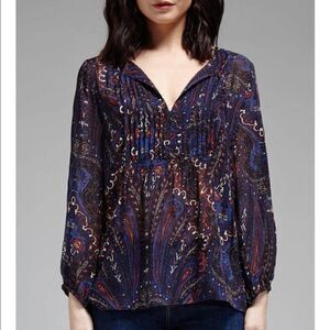 JOIE VANDREA SHEET BLOUSE - PAISLEY PRINT
